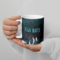 Fiji Bati Rugby Viti Masi Ceramic Mug Coral Motifs