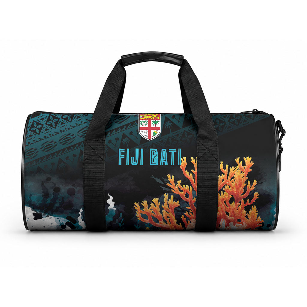 Fiji Bati Rugby Viti Masi Duffle Bag Coral Motifs