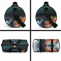 Fiji Bati Rugby Viti Masi Duffle Bag Coral Motifs