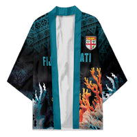 Fiji Bati Rugby Custom Viti Masi Kimono Coral Motifs