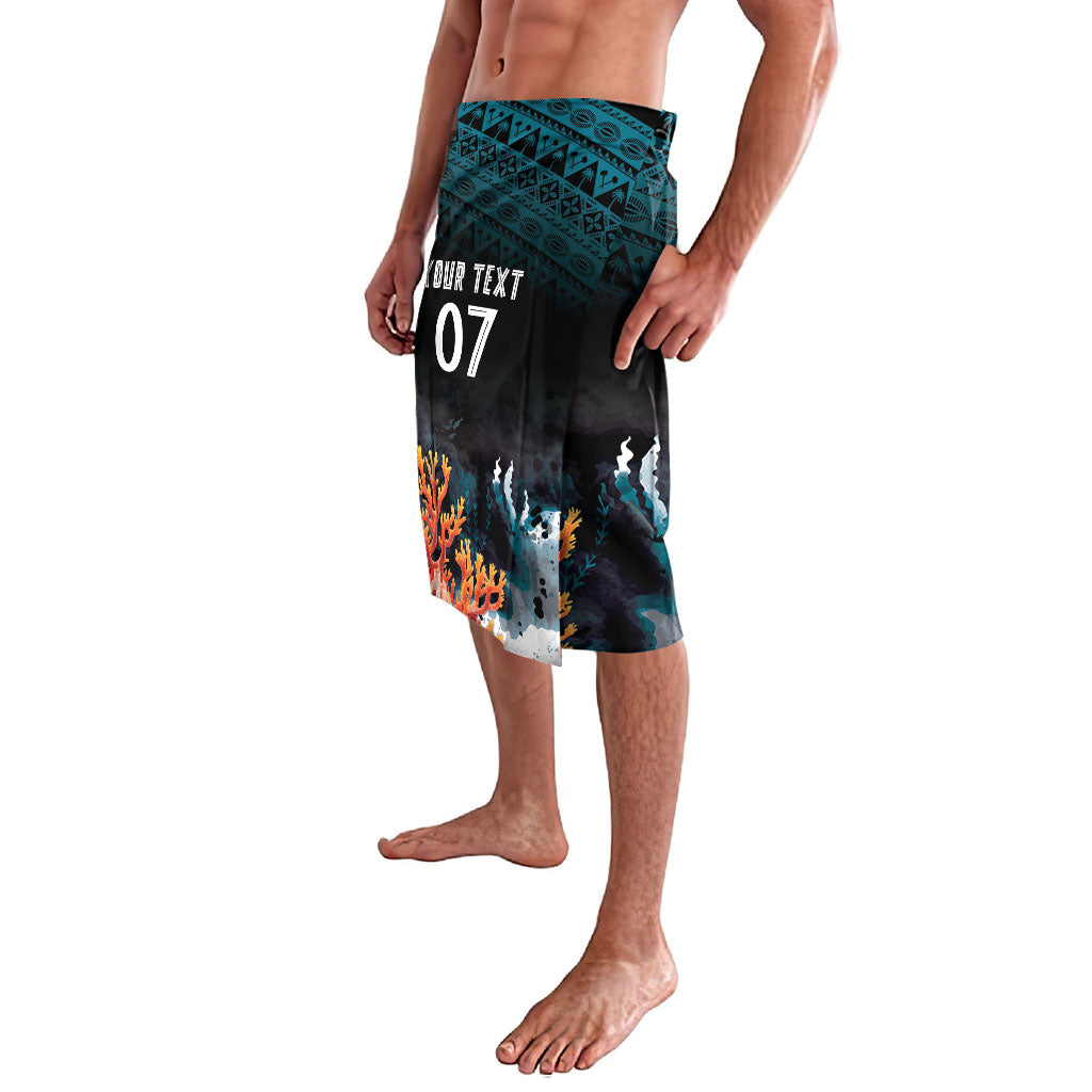 Fiji Bati Rugby Custom Viti Masi Lavalava Coral Motifs