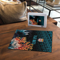 Fiji Bati Rugby Viti Masi Puzzle Coral Motifs