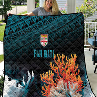 Fiji Bati Rugby Viti Masi Quilt Coral Motifs
