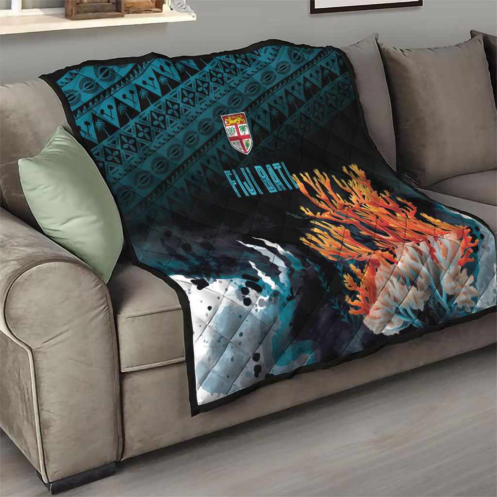 Fiji Bati Rugby Viti Masi Quilt Coral Motifs