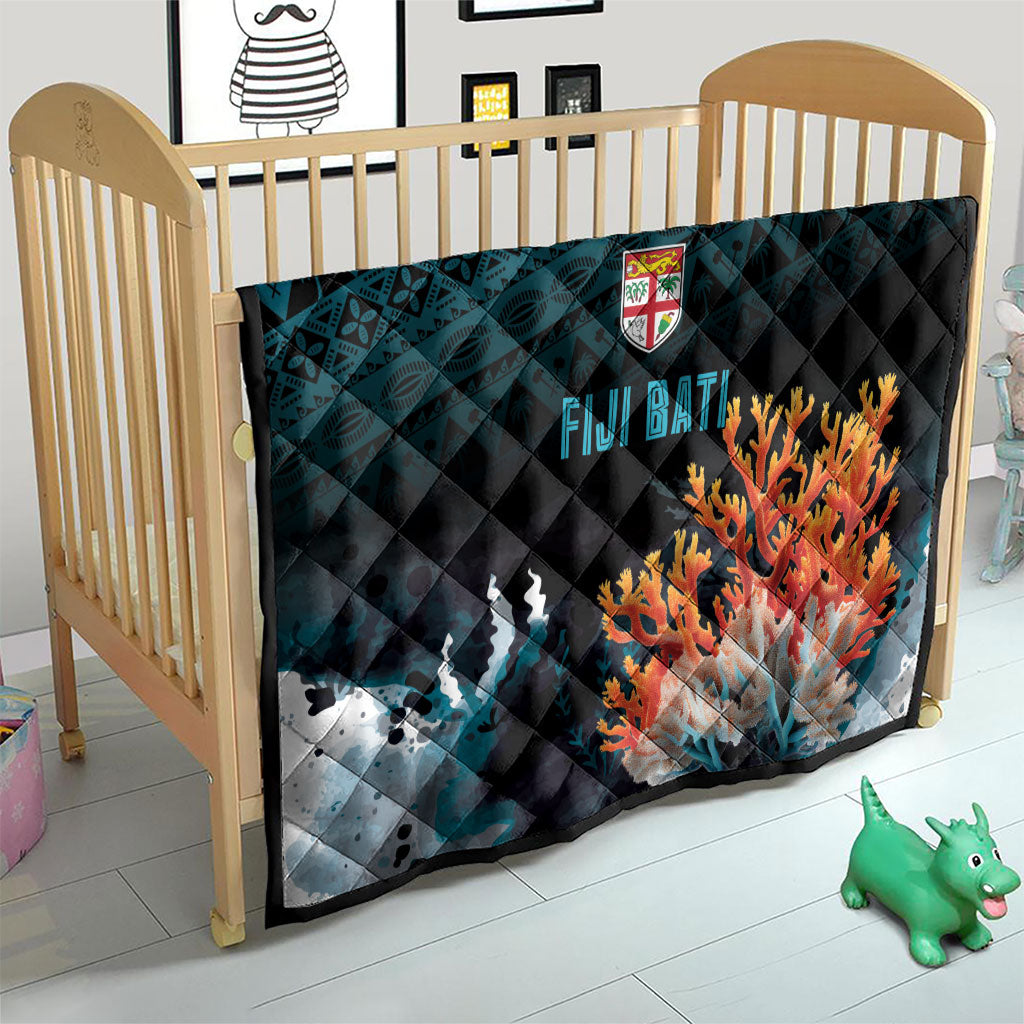 Fiji Bati Rugby Viti Masi Quilt Coral Motifs
