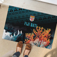 Fiji Bati Rugby Viti Masi Rubber Doormat Coral Motifs