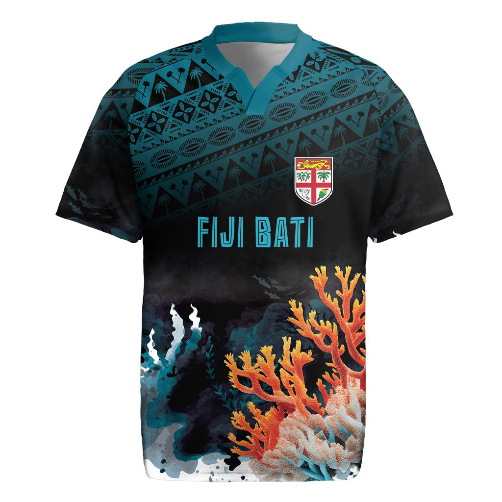 Fiji Bati Rugby Custom Viti Masi Rugby Jersey Coral Motifs