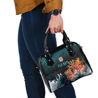 Fiji Bati Rugby Viti Masi Shoulder Handbag Coral Motifs