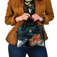 Fiji Bati Rugby Viti Masi Shoulder Handbag Coral Motifs
