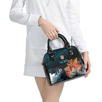 Fiji Bati Rugby Viti Masi Shoulder Handbag Coral Motifs