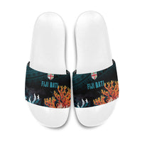Fiji Bati Rugby Viti Masi Slide Sandals Coral Motifs
