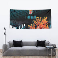 Fiji Bati Rugby Viti Masi Tapestry Coral Motifs