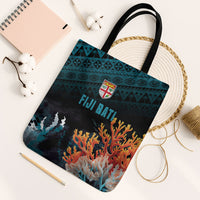 Fiji Bati Rugby Viti Masi Tote Bag Coral Motifs
