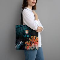 Fiji Bati Rugby Viti Masi Tote Bag Coral Motifs