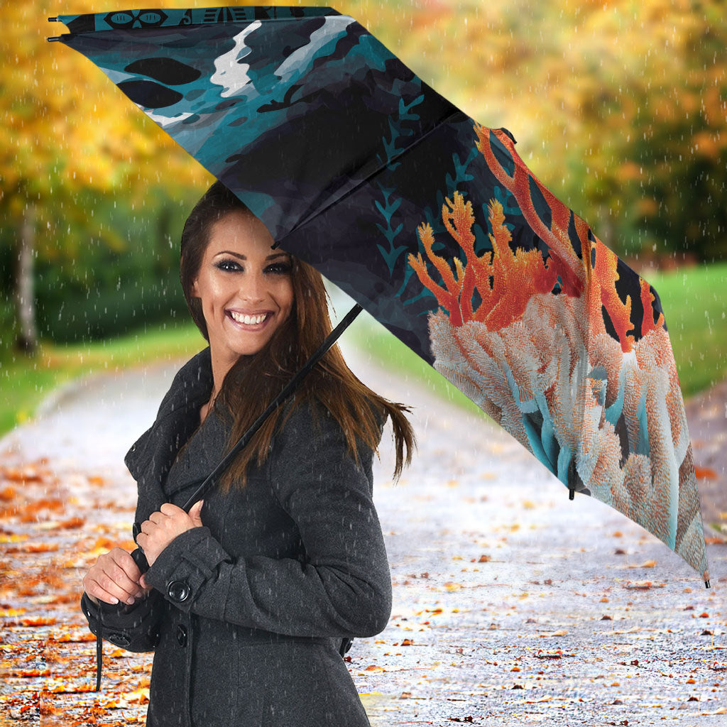 Fiji Bati Rugby Viti Masi Umbrella Coral Motifs