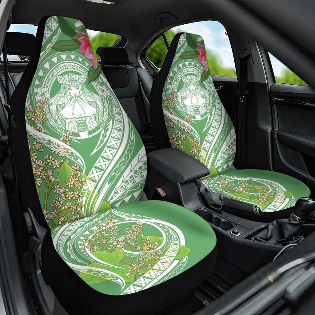 Aloha Molokai Island Car Seat Cover Hawaii Pua Kukui LT7 One Size Green - Polynesian Pride
