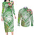 Aloha Molokai Island Couples Matching Long Sleeve Bodycon Dress and Long Sleeve Button Shirt Hawaii Pua Kukui