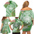 Aloha Molokai Island Family Matching Off Shoulder Short Dress and Hawaiian Shirt Hawaii Pua Kukui