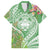 Aloha Molokai Island Family Matching Off Shoulder Short Dress and Hawaiian Shirt Hawaii Pua Kukui