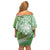 Aloha Molokai Island Family Matching Off Shoulder Short Dress and Hawaiian Shirt Hawaii Pua Kukui