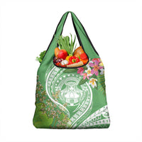 Aloha Molokai Island Grocery Bag Hawaii Pua Kukui LT7 1-pack One Size Green - Polynesian Pride