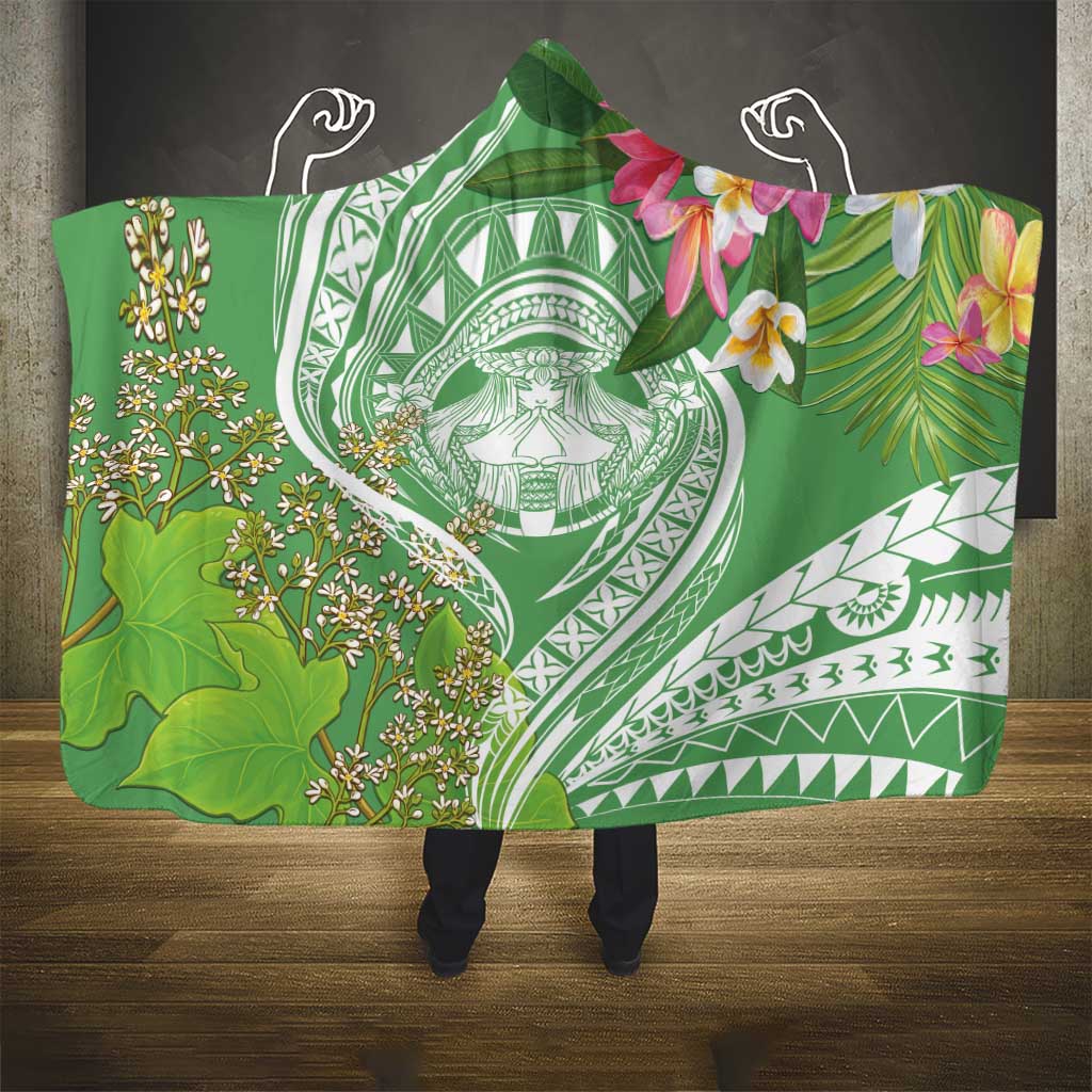 Aloha Molokai Island Hooded Blanket Hawaii Pua Kukui LT7 - Polynesian Pride