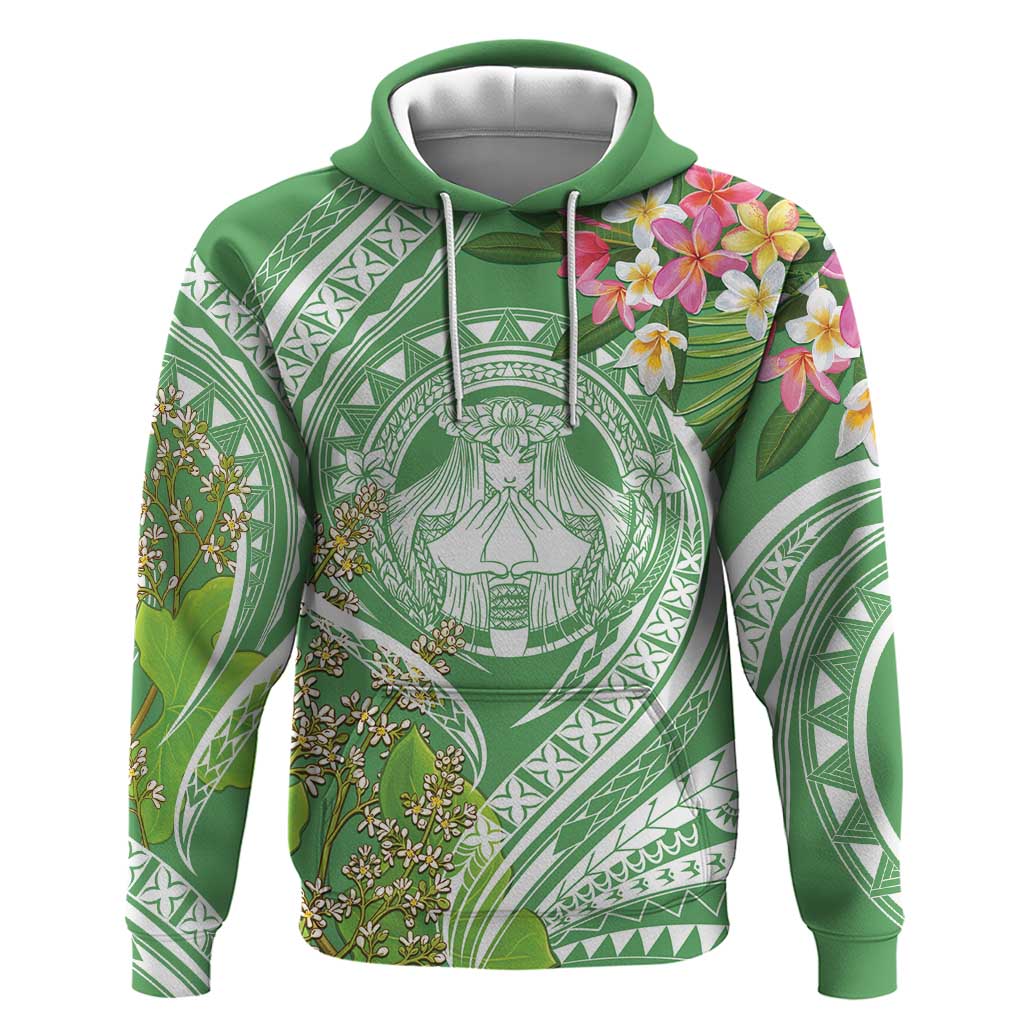Aloha Molokai Island Hoodie Hawaii Pua Kukui LT7 Pullover Hoodie Green - Polynesian Pride