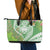 Aloha Molokai Island Leather Tote Bag Hawaii Pua Kukui