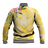 Aloha Hawaii Oahu Baseball Jacket Wahine with Ilima Lei LT7 - Polynesian Pride