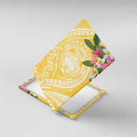 Aloha Hawaii Oahu Canvas Wall Art Wahine with Ilima Lei LT7 With Frame Yellow - Polynesian Pride