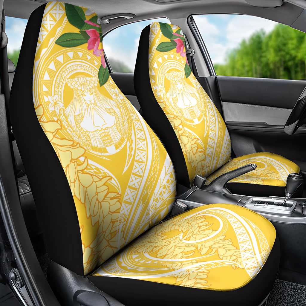 Aloha Hawaii Oahu Car Seat Cover Wahine with Ilima Lei LT7 - Polynesian Pride