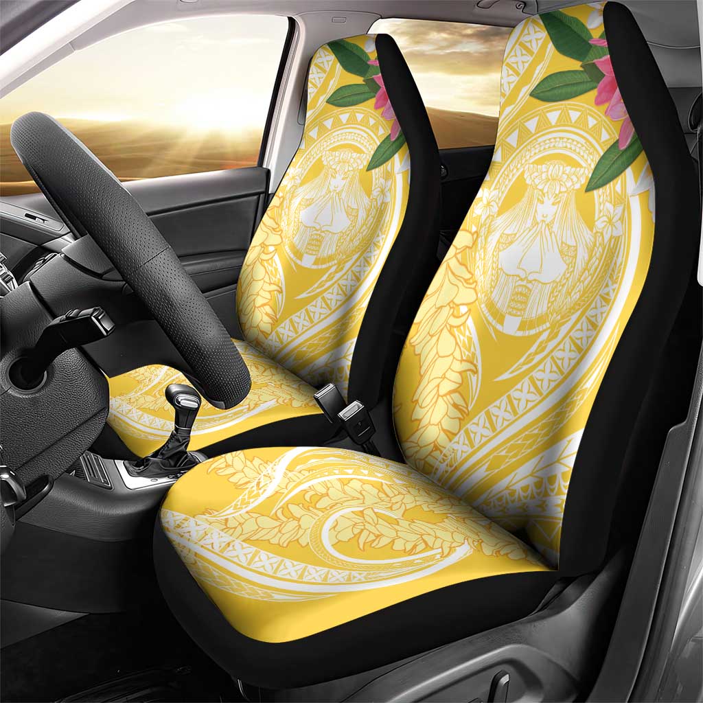 Aloha Hawaii Oahu Car Seat Cover Wahine with Ilima Lei LT7 - Polynesian Pride