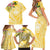 Aloha Hawaii Oahu Family Matching Short Sleeve Bodycon Dress and Hawaiian Shirt Wahine with Ilima Lei