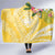 Aloha Hawaii Oahu Hooded Blanket Wahine with Ilima Lei