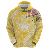 Aloha Hawaii Oahu Hoodie Wahine with Ilima Lei LT7 - Polynesian Pride