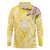 Aloha Hawaii Oahu Long Sleeve Polo Shirt Wahine with Ilima Lei