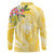 Aloha Hawaii Oahu Long Sleeve Polo Shirt Wahine with Ilima Lei