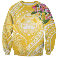 Aloha Hawaii Oahu Sweatshirt Wahine with Ilima Lei LT7 Unisex Yellow - Polynesian Pride
