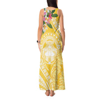 Aloha Hawaii Oahu Tank Maxi Dress Wahine with Ilima Lei LT7 - Polynesian Pride