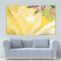 Aloha Hawaii Oahu Tapestry Wahine with Ilima Lei LT7 - Polynesian Pride
