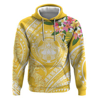 Aloha Hawaii Oahu Zip Hoodie Wahine with Ilima Lei LT7 Pullover Hoodie Yellow - Polynesian Pride