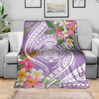 Aloha Hawaii Kauai Blanket Frangipani Mix Mokihana Lei LT7 - Polynesian Pride