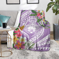 Aloha Hawaii Kauai Blanket Frangipani Mix Mokihana Lei LT7 - Polynesian Pride