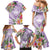 Aloha Hawaii Kauai Family Matching Mermaid Dress and Hawaiian Shirt Frangipani Mix Mokihana Lei