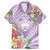 Aloha Hawaii Kauai Family Matching Mermaid Dress and Hawaiian Shirt Frangipani Mix Mokihana Lei