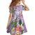 Aloha Hawaii Kauai Family Matching Summer Maxi Dress and Hawaiian Shirt Frangipani Mix Mokihana Lei