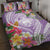 Aloha Hawaii Kauai Quilt Bed Set Frangipani Mix Mokihana Lei