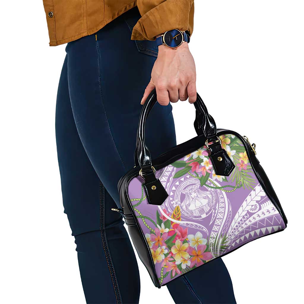 Aloha Hawaii Kauai Shoulder Handbag Frangipani Mix Mokihana Lei LT7 - Polynesian Pride