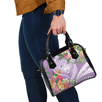 Aloha Hawaii Kauai Shoulder Handbag Frangipani Mix Mokihana Lei LT7 - Polynesian Pride