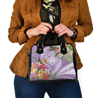 Aloha Hawaii Kauai Shoulder Handbag Frangipani Mix Mokihana Lei LT7 - Polynesian Pride